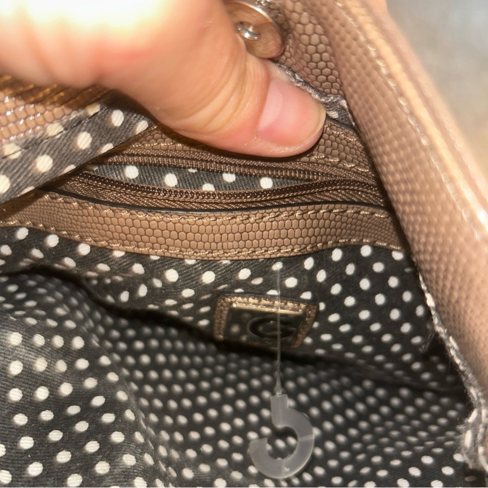 Guess Brown Crossbody Bag Purse Boho Vintage Look - image 4